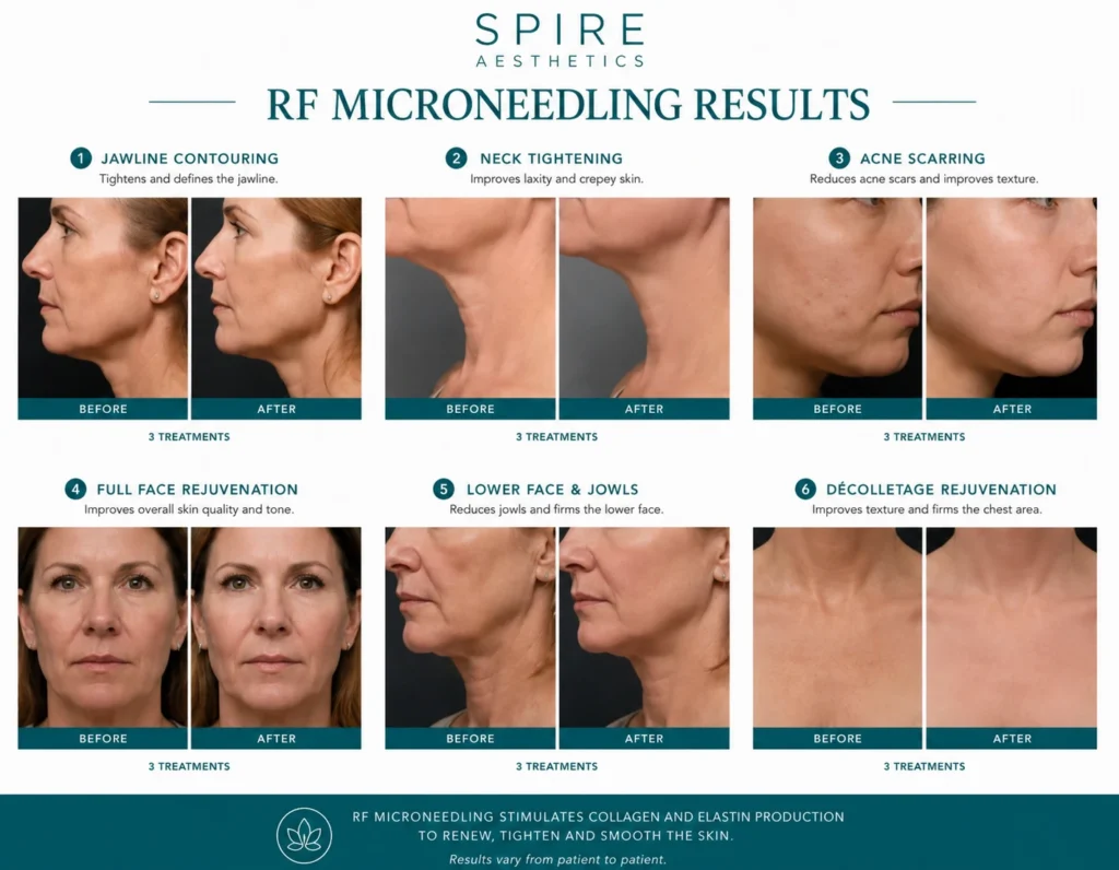 RF Microneedling Skin tightening Robroyston results