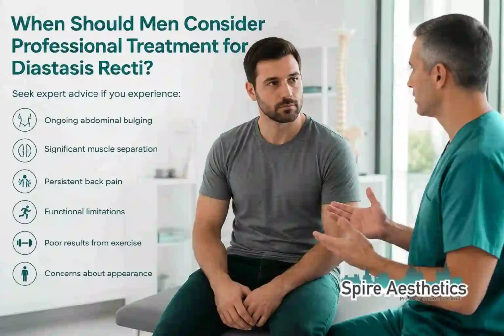 When Should Men Consider Professional Treatment for Diastasis Recti Robroyston?