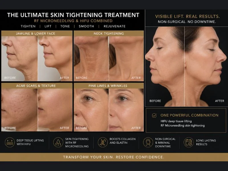 Results of combined treatment for the ultimate skin tightening treatment Robroyston